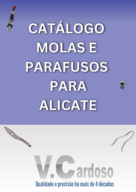 Catálogo molas e parafusos para alicate